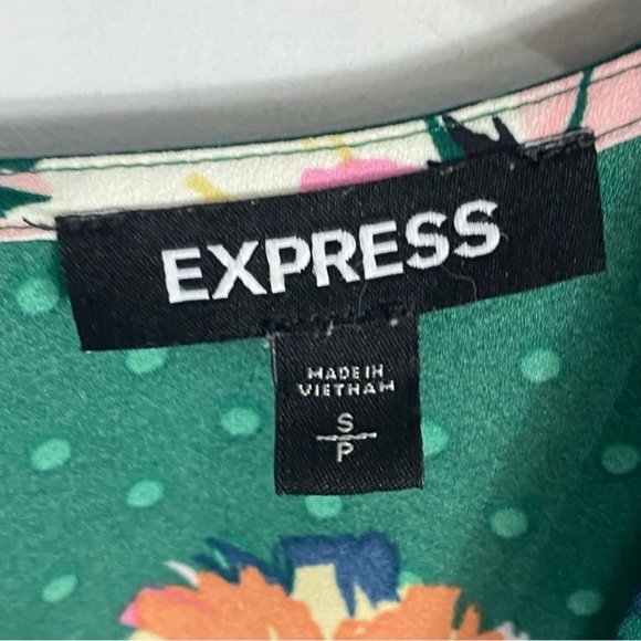 EXPRESS Floral Elastic Waist Fit Flare Dress - Picture 2 of 12